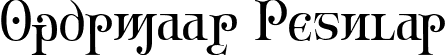 Ondrwaax Regular font - Ondrwaax.ttf