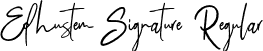 Edhustem Signature Regular font - Edhustem Signature.otf