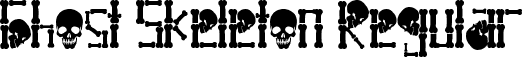 Ghost Skeleton Regular font - Ghost Skeleton TTF Personal.ttf