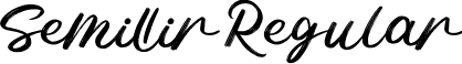 Semillir Regular font - Semillir.ttf