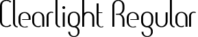 Clearlight Regular font - clearlight.ttf