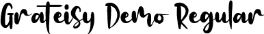 Grateisy Demo Regular font - Grateisy Demo.ttf