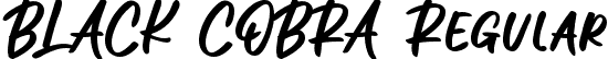 BLACK COBRA Regular font - BLACK COBRA.ttf