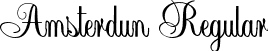 Amsterdun Regular font - Amsterdun otf.otf