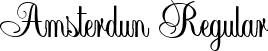 Amsterdun Regular font - amsterdun ttf.ttf