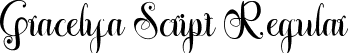 Gracelya Script Regular font - GRACELYA ttf.ttf