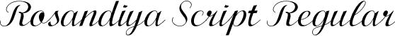 Rosandiya Script Regular font - Rosandiya otf.otf