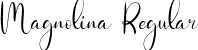 Magnolina Regular font - Magnolina.otf