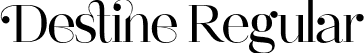 Destine Regular font - Destine.otf