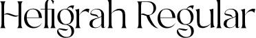 Hefigrah Regular font - Hefigrah.otf