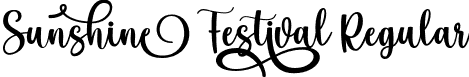 Sunshine Festival Regular font - Sunshine Festival.otf