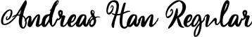 Andreas Han Regular font - Andreas Han (demo).ttf