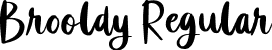 Brooldy Regular font - Brooldy.ttf