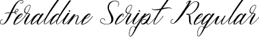 Feraldine Script Regular font - Feraldine.otf