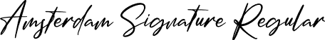 Amsterdam Signature Regular font - Amsterdam Signature.otf