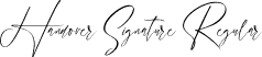 Handover Signature Regular font - Handover Signature.ttf