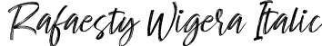 Rafaesty Wigera Italic font - Rafaesty Wigera Italic.otf