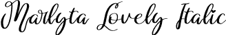 Marlyta Lovely Italic font - Marlyta Lovely Italic.otf