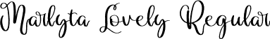 Marlyta Lovely Regular font - Marlyta Lovely.ttf