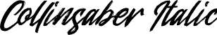 Collinsaber Italic font - Collinsaber Italic.otf