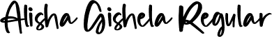 Alisha Gishela Regular font - Alisha Gishela.otf