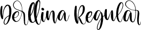 Derllina Regular font - Derllina.otf