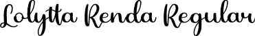 Lolytta Renda Regular font - Lolytta Renda.otf