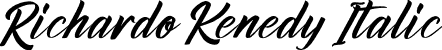 Richardo Kenedy Italic font - Richardo Kenedy Italic.otf