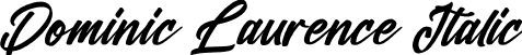 Dominic Laurence Italic font - Dominic Laurence Italic.otf