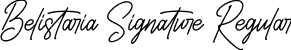 Belistaria Signature Regular font - Belistaria Signature.otf