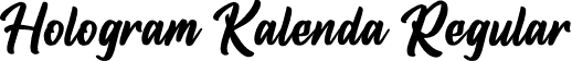 Hologram Kalenda Regular font - Hologram Kalenda.ttf