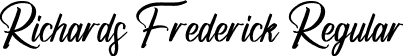 Richards Frederick Regular font - Richards Frederick.otf