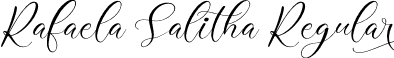 Rafaela Salitha Regular font - Rafaela Salitha.otf