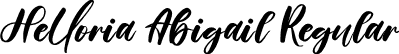 Helloria Abigail Regular font - Helloria Abigail.ttf