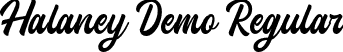 Halaney Demo Regular font - Halaney-Demo.otf