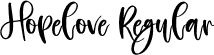 Hopelove Regular font - Hopelove.otf