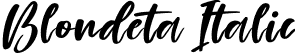 Blondeta Italic font - Blondeta Italic.otf