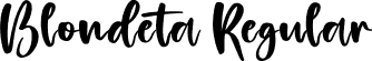 Blondeta Regular font - Blondeta.ttf