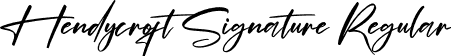 Hendycroft Signature Regular font - Hendycroft Signature.ttf