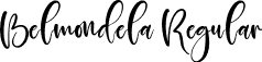 Belmondela Regular font - Belmondela.otf