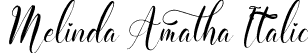 Melinda Amatha Italic font - Melinda Amatha Italic.otf