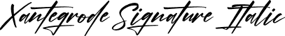 Xantegrode Signature Italic font - Xantegrode Signature Italic.ttf