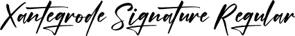 Xantegrode Signature Regular font - Xantegrode Signature.ttf