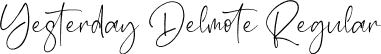 Yesterday Delmote Regular font - Yesterday Delmote.otf