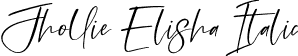 Jhollie Elisha Italic font - Jhollie Elisha Italic.otf