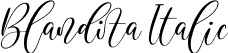 Blandita Italic font - Blandita Italic.otf