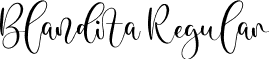 Blandita Regular font - Blandita.ttf