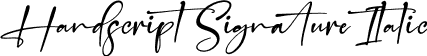 Handscript Signature Italic font - Handscript Signature Italic.ttf