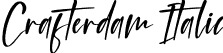 Crafterdam Italic font - Crafterdam Italic.ttf