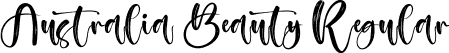 Australia Beauty Regular font - Australia Beauty.otf